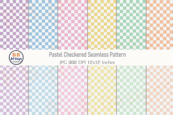Download Pastel Checkered Seamless Pattern Paper - Checkered Collection