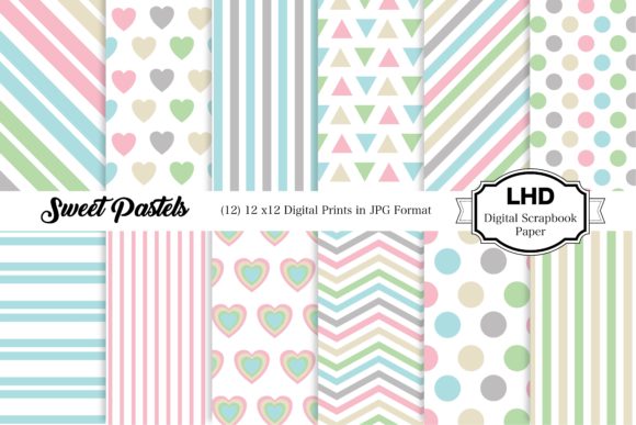 Download Sweet Pastels - Digital Papers - Pastels Collection