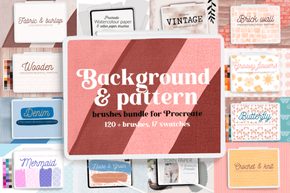 Download Background Texture Pattern Brushes Bundle - Brush Collection