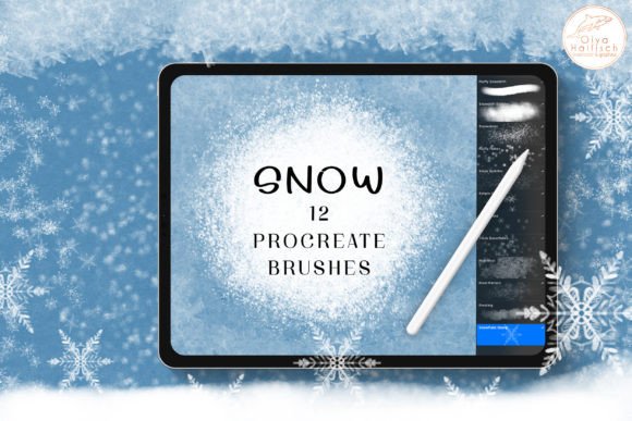 Download Winter Snow and Ice Procreate Brushes - Brush Collection