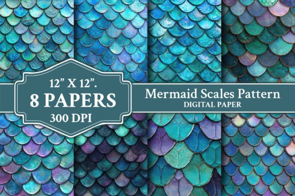 Download Mermaid Scales Pattern Backgrounds - Premium Resources
