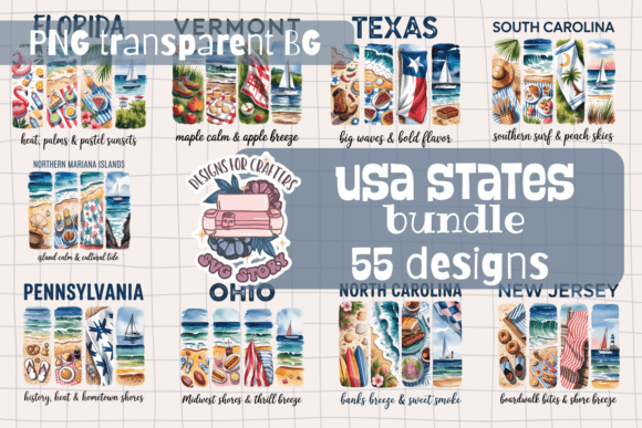 Download USA States Watercolor Brushstrokes PNG - Brush Collection
