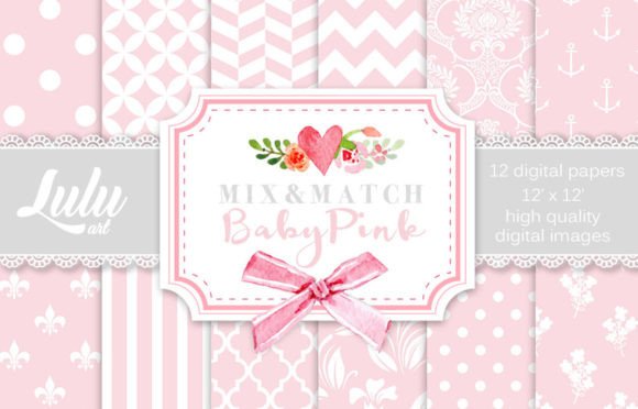 Download Mix and Match Baby Pink Patterns - Pink patterns Collection